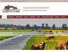 Tablet Screenshot of kaasboerderij-noorderlicht.nl